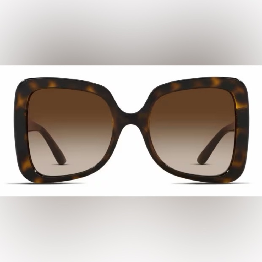 Dolce & Gabbana Tortoiseshell Square Sunglasses with Brown Gradient Lenses - Picture 3 of 3